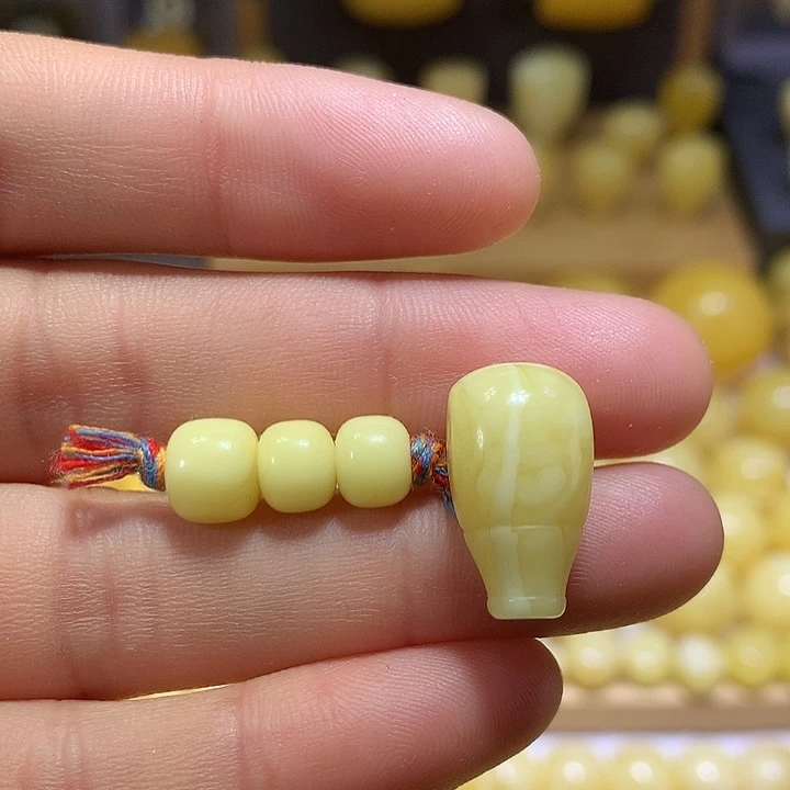 蜜蜡未镶嵌裸石天然原矿浓白花蜜蜡老型套装7-10+