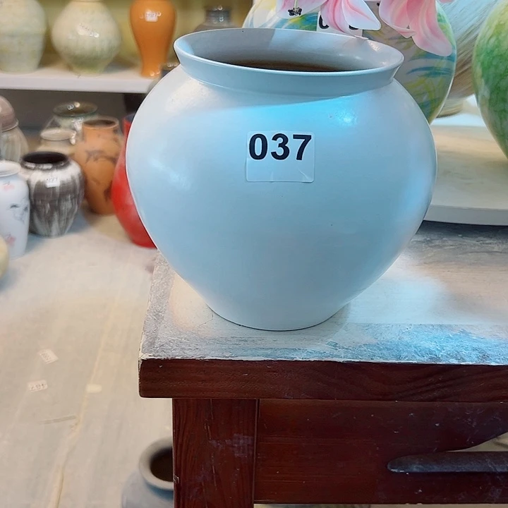 陶瓷精品口13，高19，摆件037，