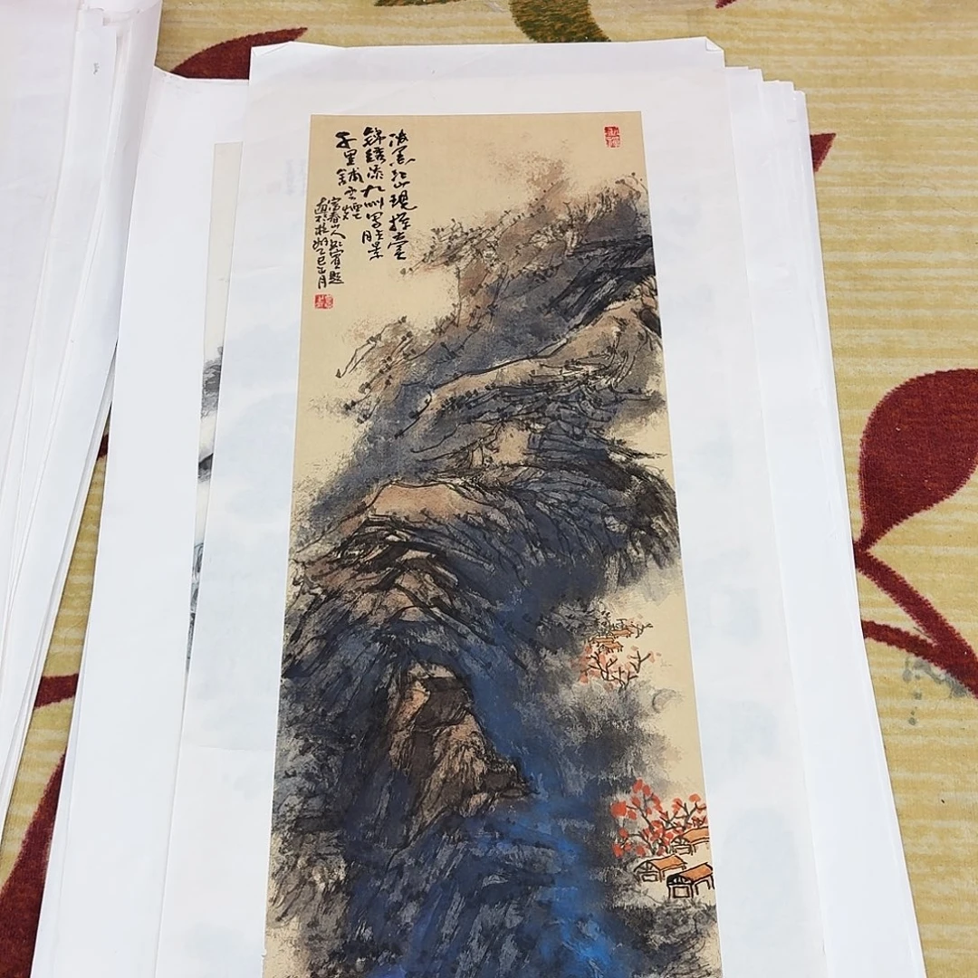 哈***哈国画110.36手绘作品