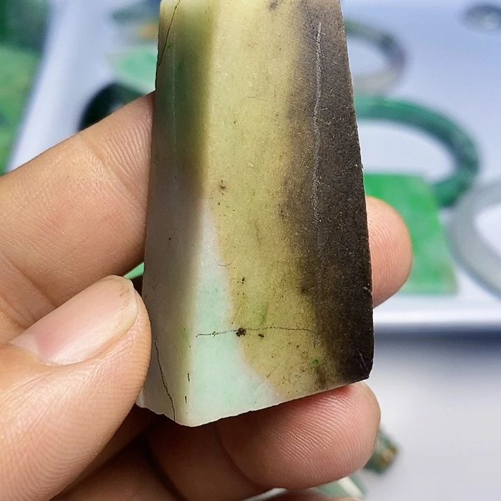 翡翠散珠天然翡翠A货挂件