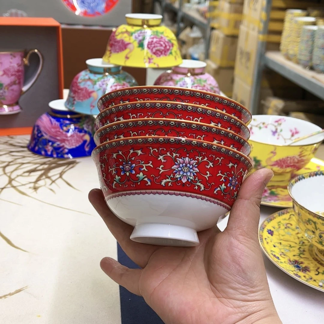 【闪购商品】珐琅4.5英寸4红。。。。。