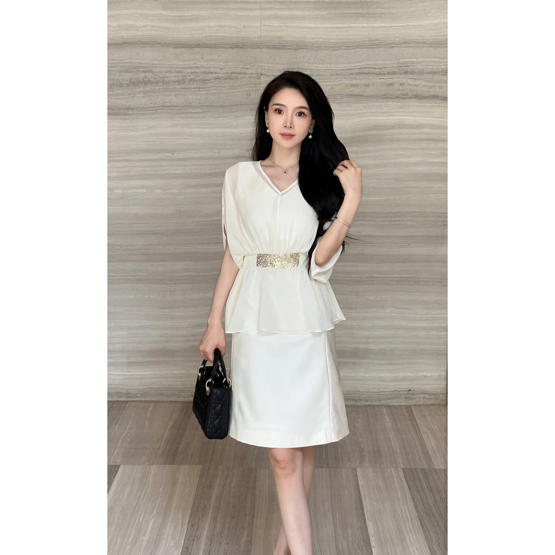 YUANBAO{一衣六穿}法式原创设计师套装真两件春夏轻奢洋气衣服女