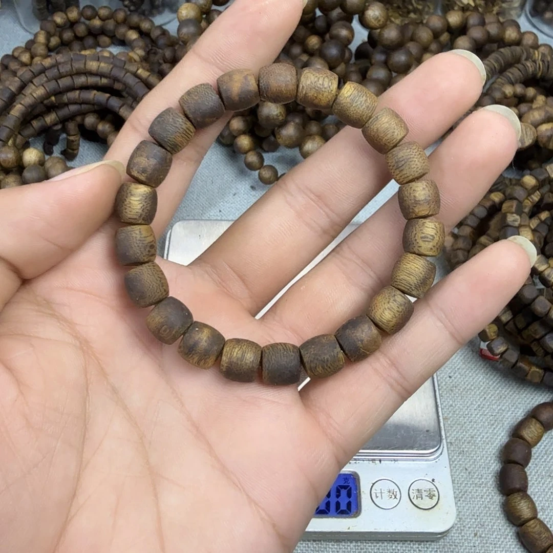 沉香手串鼓珠单圈8克