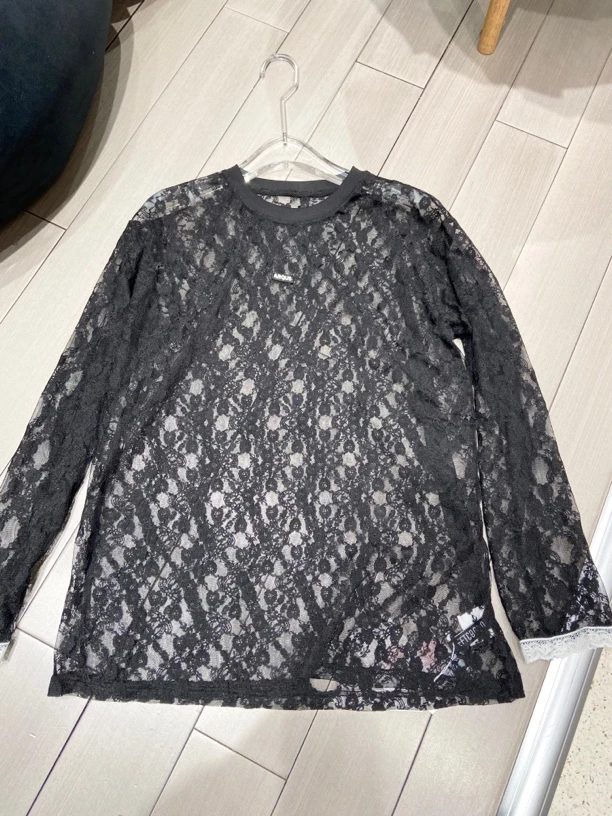 【SFF推荐】Flairsta 25春夏蕾丝长袖打底衫T恤简约时尚洋气5981