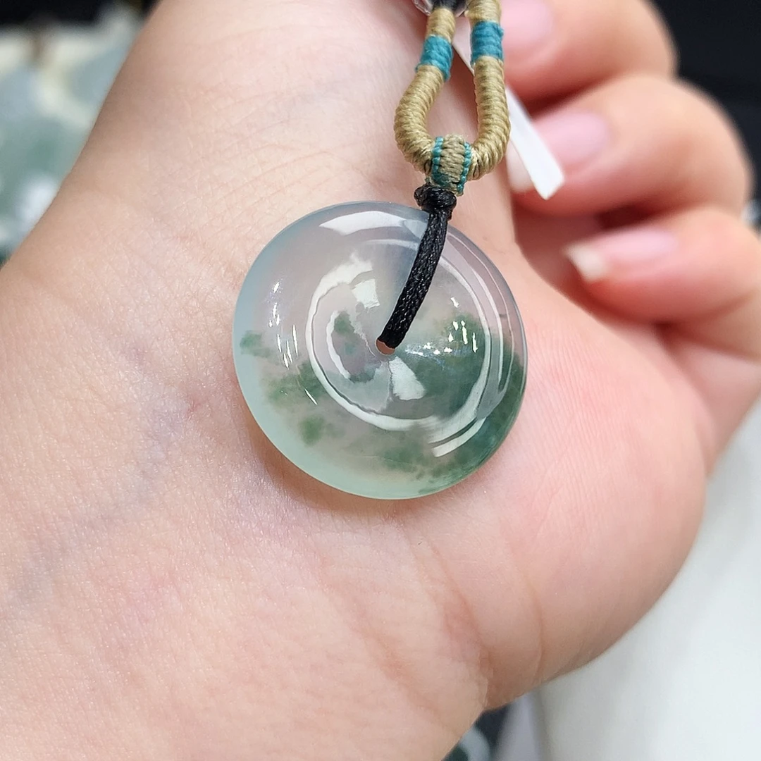 翡翠未镶嵌胸饰翡翠33，21.3/4.4