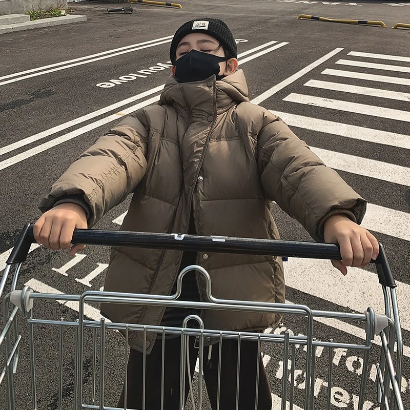 大男童装加厚白鸭绒冬款羽绒面包服外套儿童冬装2024冬季新款痞帅