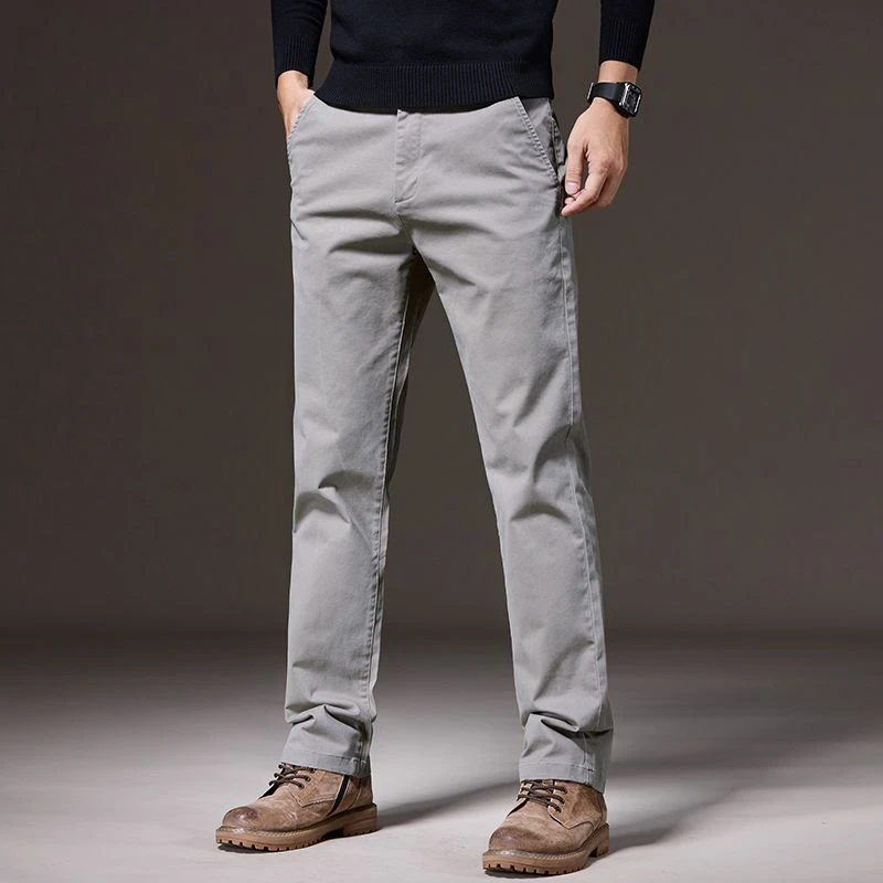 男士休闲裤2025春秋新款高端直筒修身潮牌西装裤子男时尚显瘦