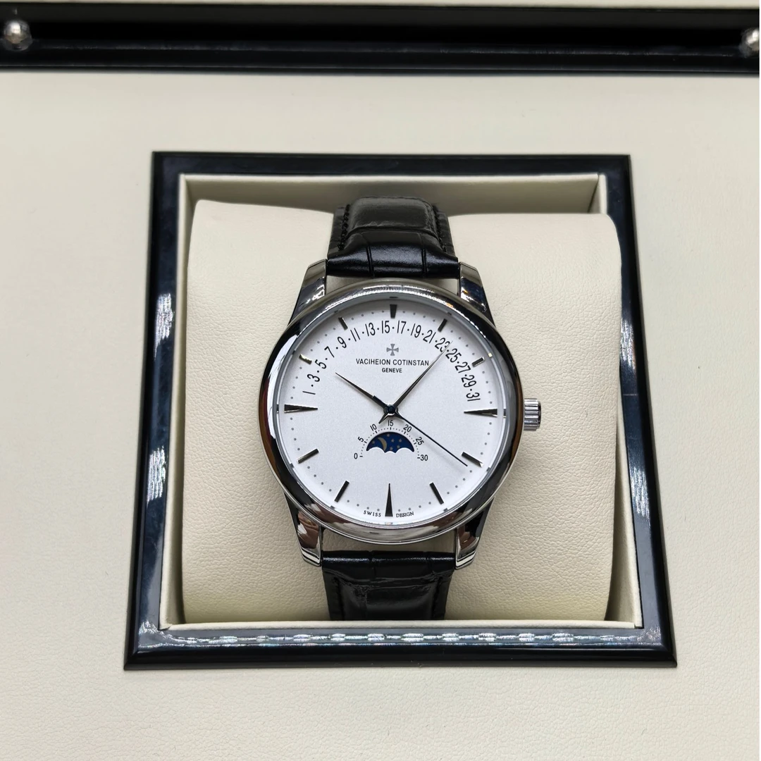 全新/VACIHEION COTINSTAN/传承月相/表径40mm/男士全自动机械表