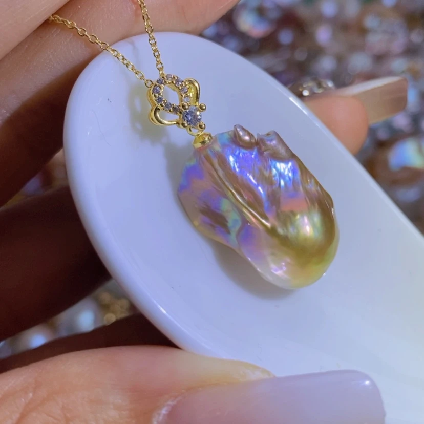 【闪购商品】淡水珍珠天然珍珠（微瑕）合金