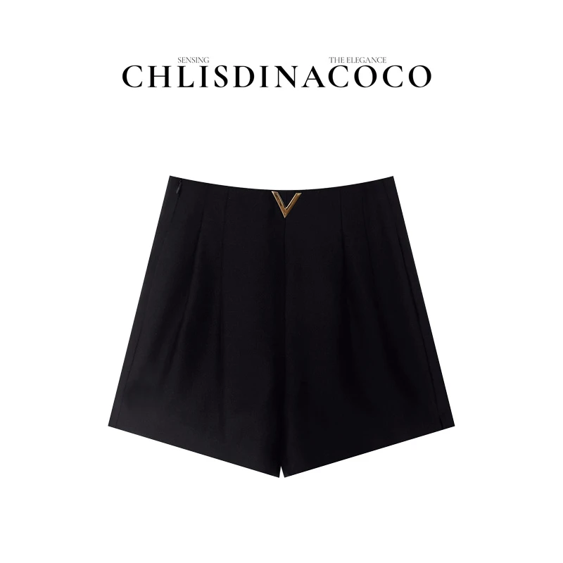 |流星赶月|春夏高定简约休闲百搭高级感短裤K1062