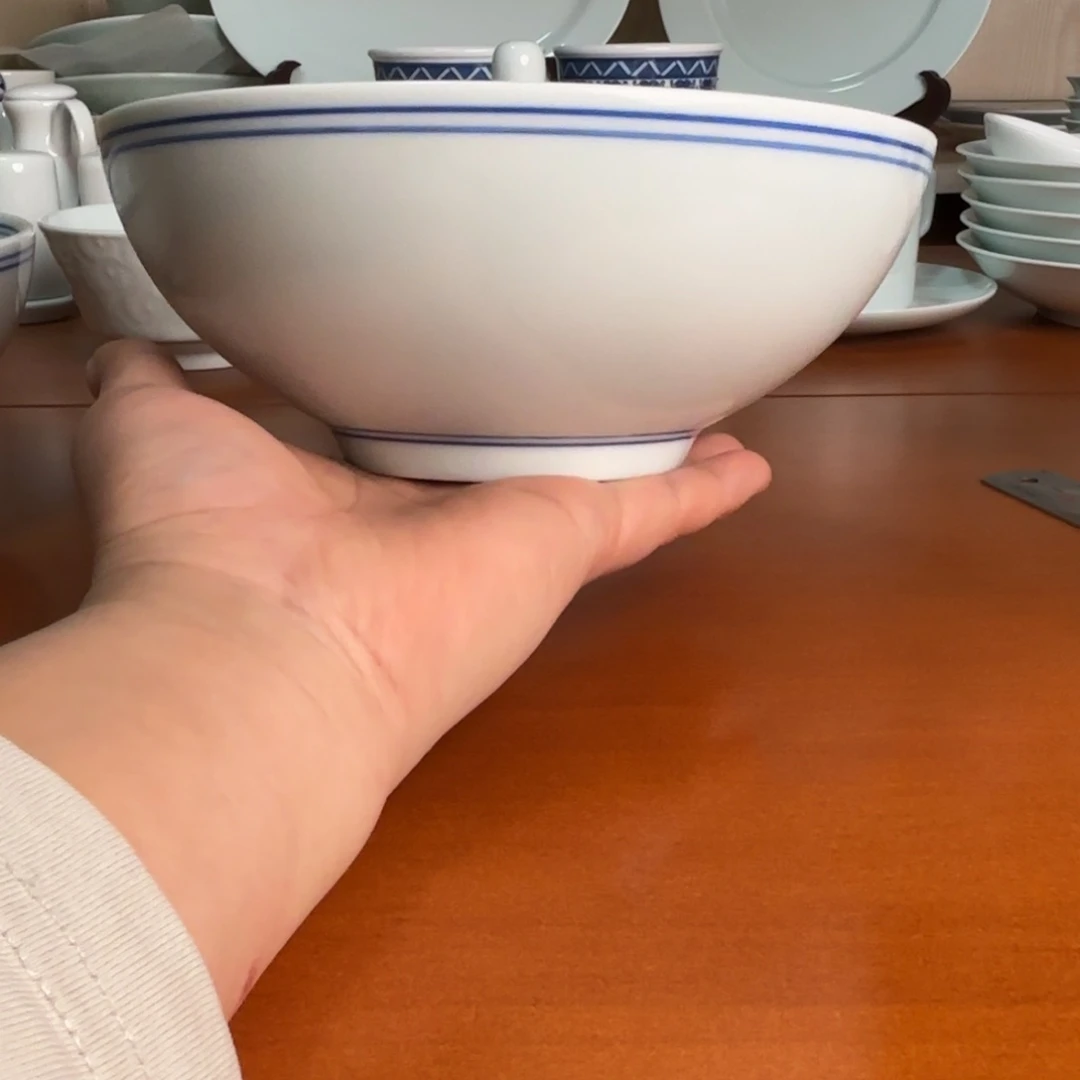 碗7英寸蓝线广口碗