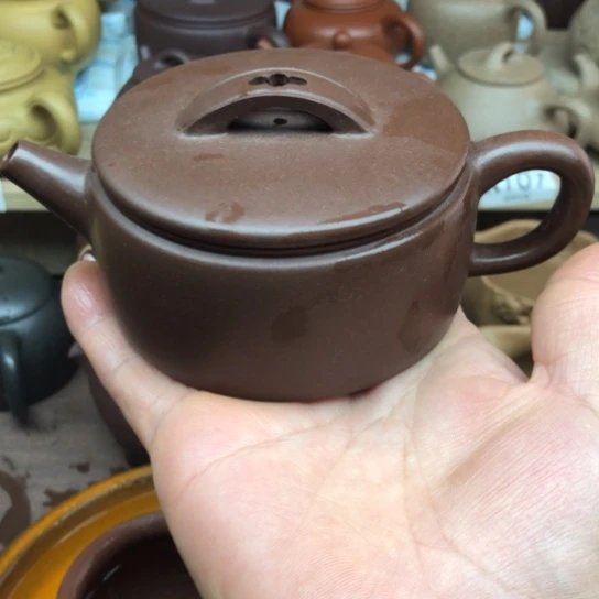 茶壶紫砂'紫泥汗瓦150豪升左