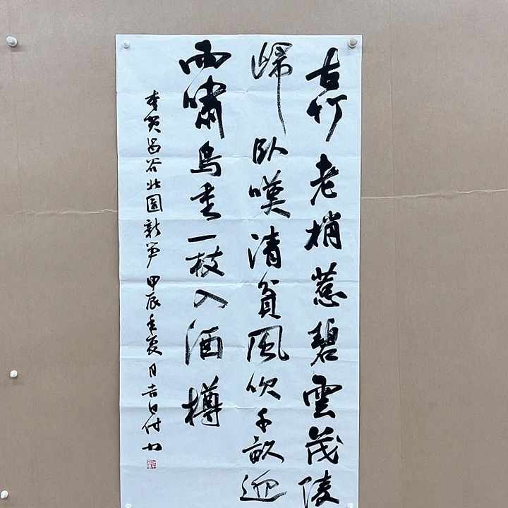 书法付力138*68㎝湖北***十三届