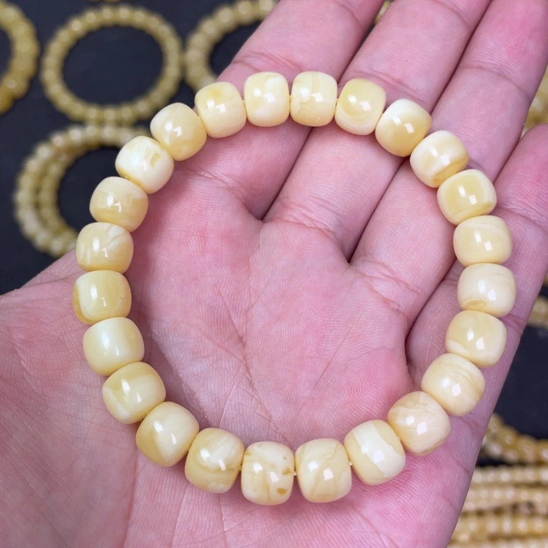 蜜蜡未镶嵌裸石蜜蜡手串9.5mm