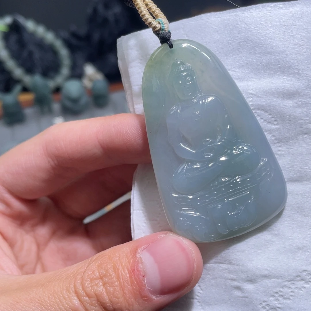 定制翡翠未镶嵌吊坠
