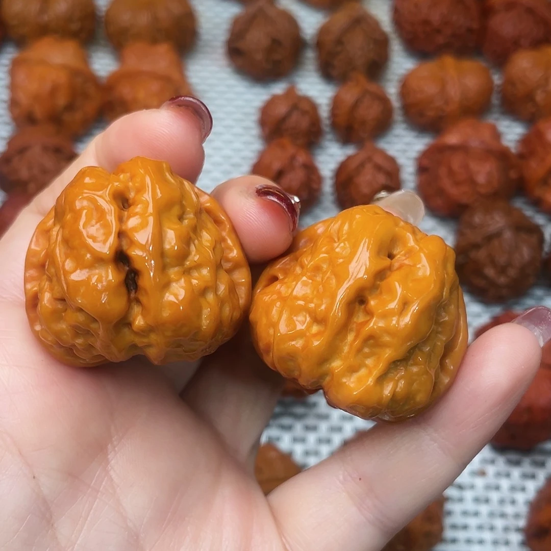 桃核吊坠5***9文玩核桃 手把件 蛤蟆头 37