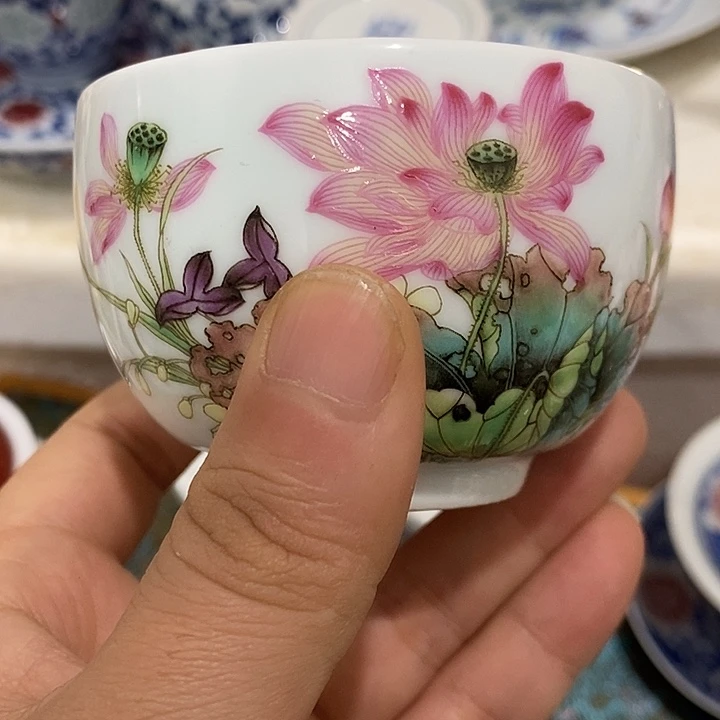 陶摆件景德镇陶瓷主人杯1233