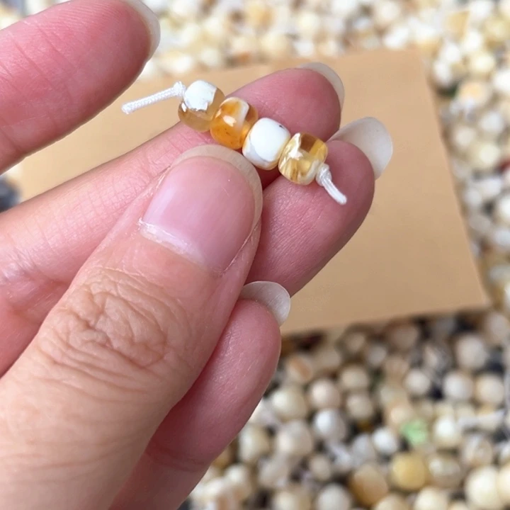 裸石蜜蜡未镶嵌6mm一组