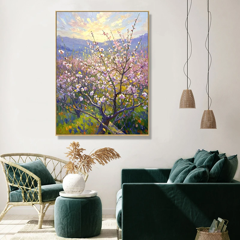 手绘装饰油画纯手工古典风景客厅餐厅卧室玄关高级手工家居装饰画