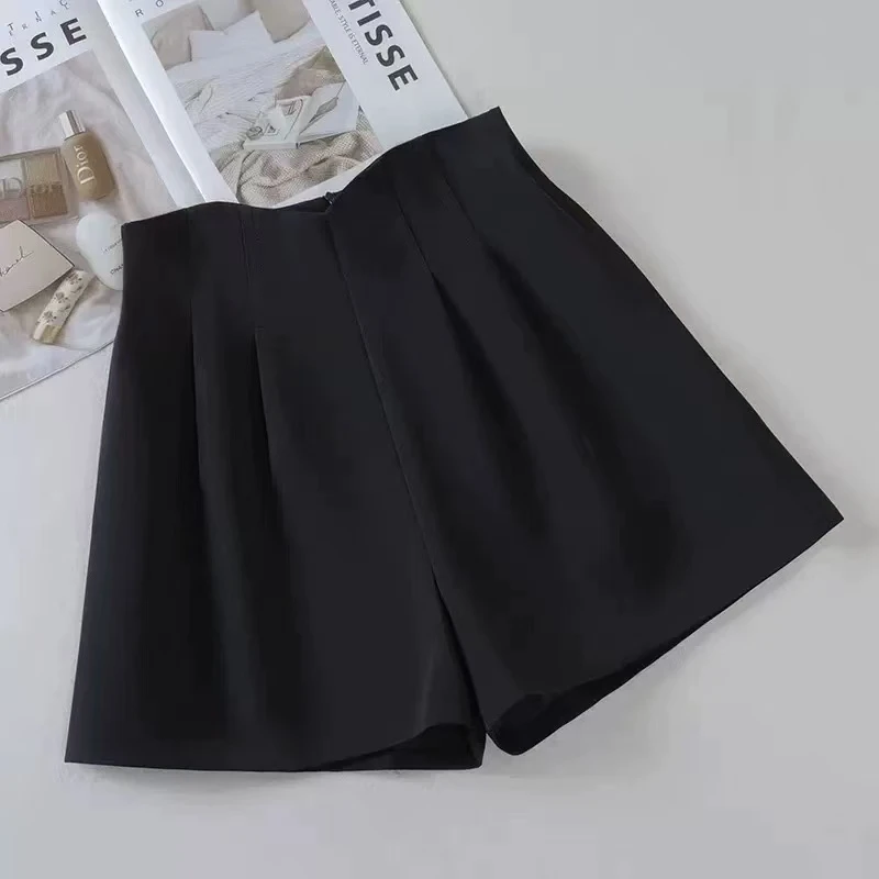 2855#【瑕】2025新款显瘦时尚高腰百搭短裤