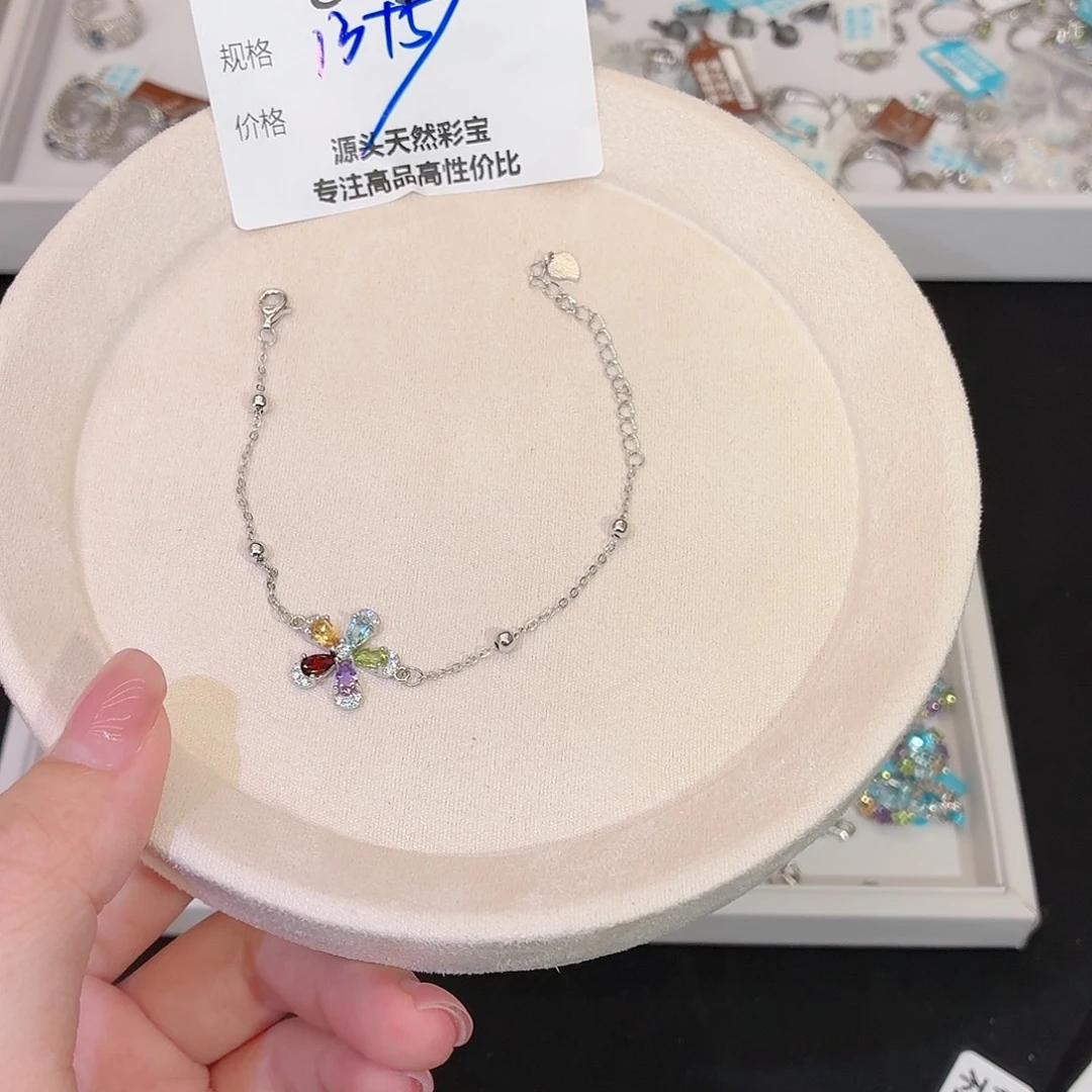 银S925镶嵌珠宝奇石橄榄石u34