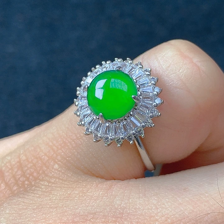 翡翠银S925镶嵌颈饰