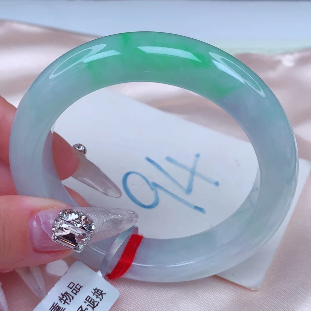 翡翠手镯未镶嵌天然缅甸翡翠A货手镯