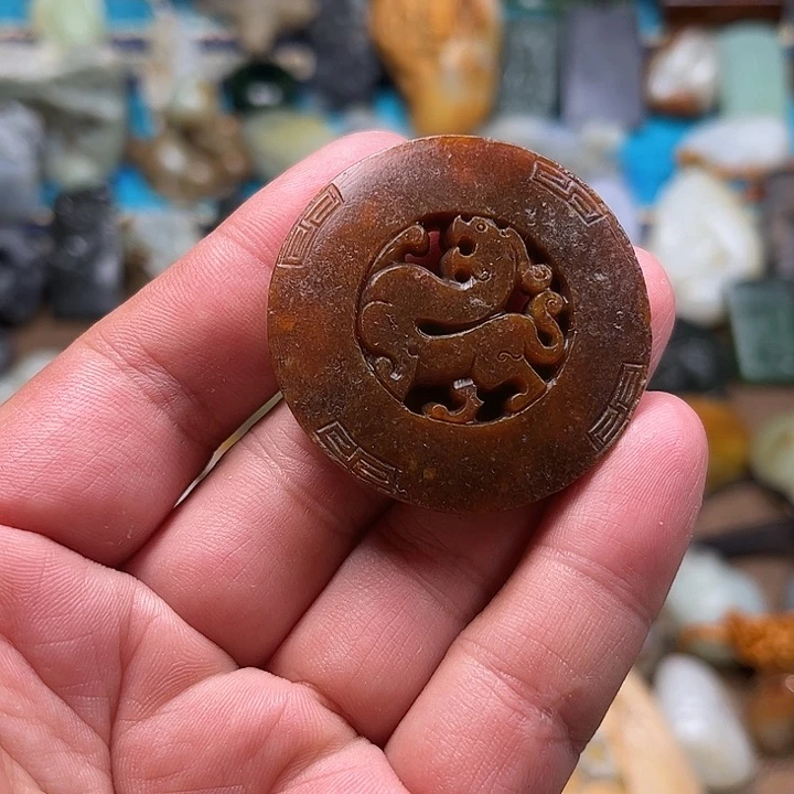 和田玉未镶嵌挂件