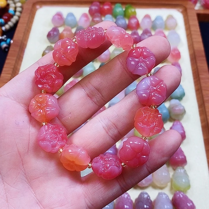 翡翠未镶嵌手饰手串021