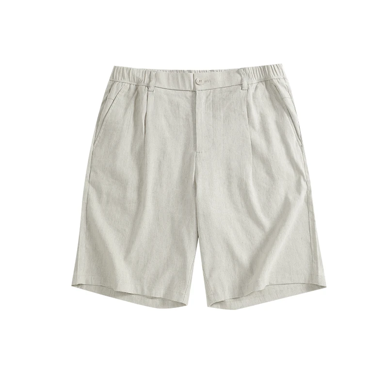 商场同款 G-RSAGA亚麻混纺弹力休闲短裤男士24夏新品12421628717