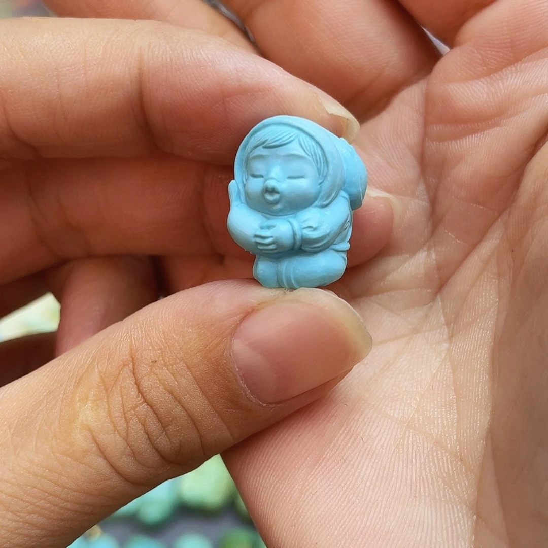 绿松石未镶嵌吊坠(不含链)