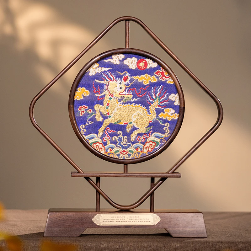 南京云锦博物馆【威凤祥麟】桌面摆件