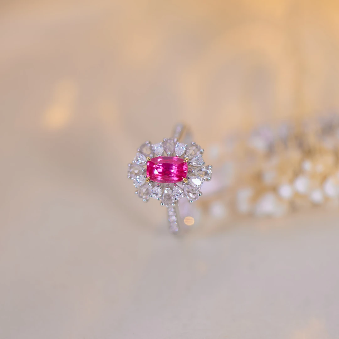 【歪歪】无烧红宝石戒指*两用款*18K金镶嵌（多样性发一）XB-S7715