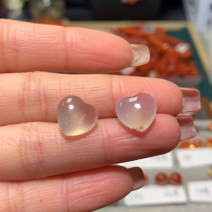 【闪购商品】南红玛瑙耳钉银S925镶嵌