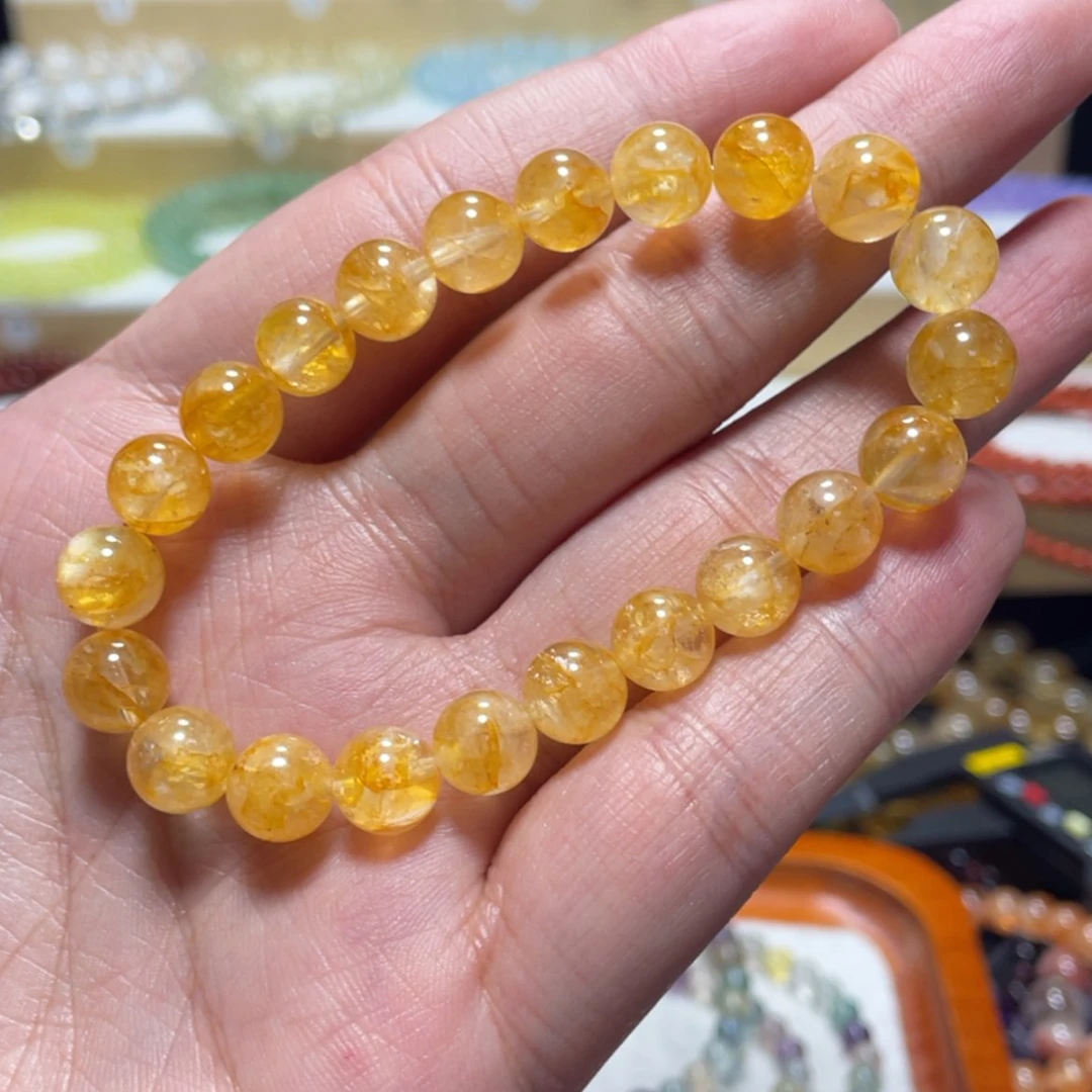 【闪购商品】水晶手链银S800镀金镶嵌木**❤