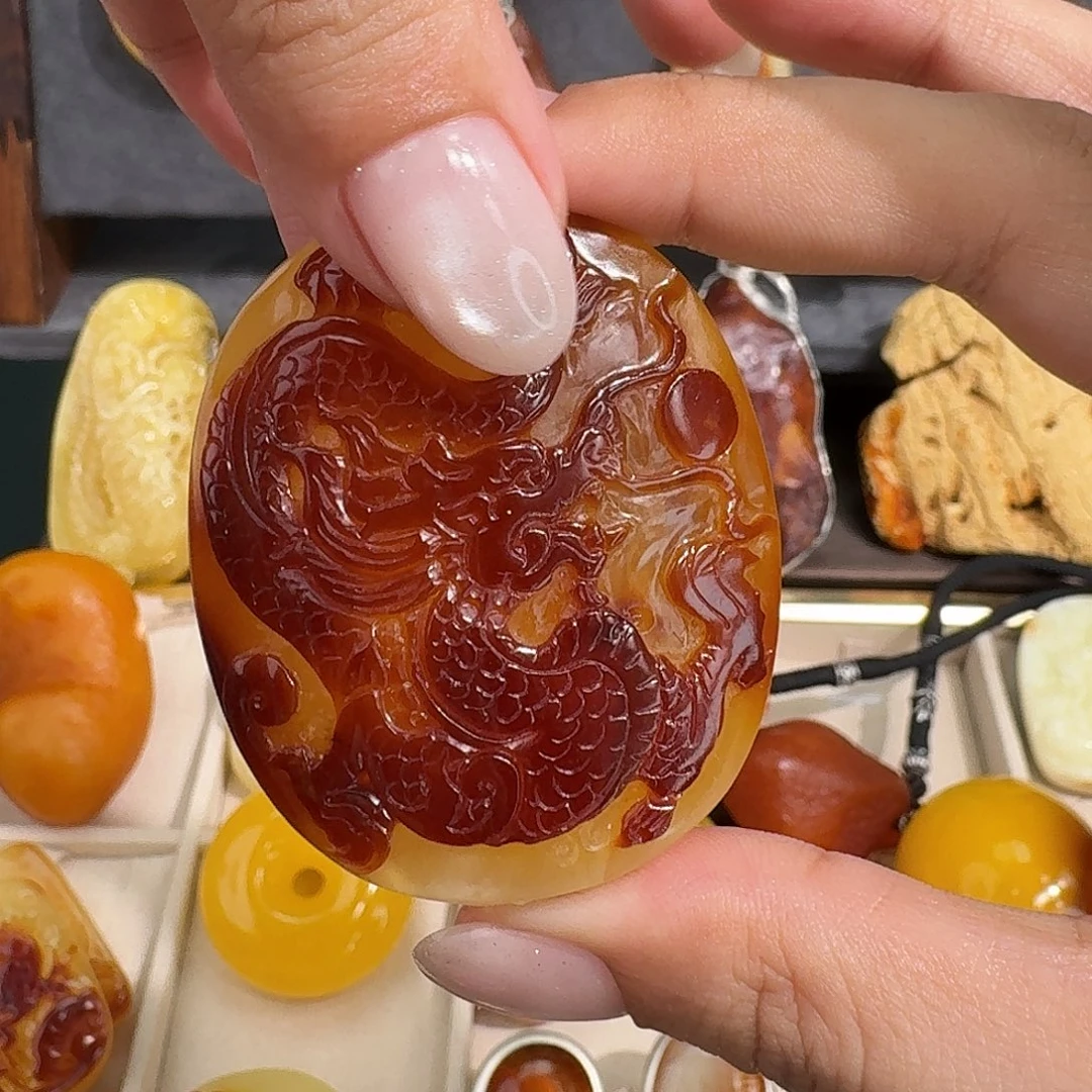 向***生琥珀未镶嵌裸石我