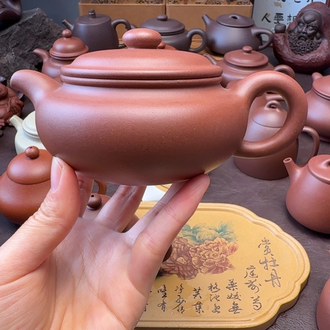 陕***治紫砂茶壶特练紫泥 蝙蝠  260