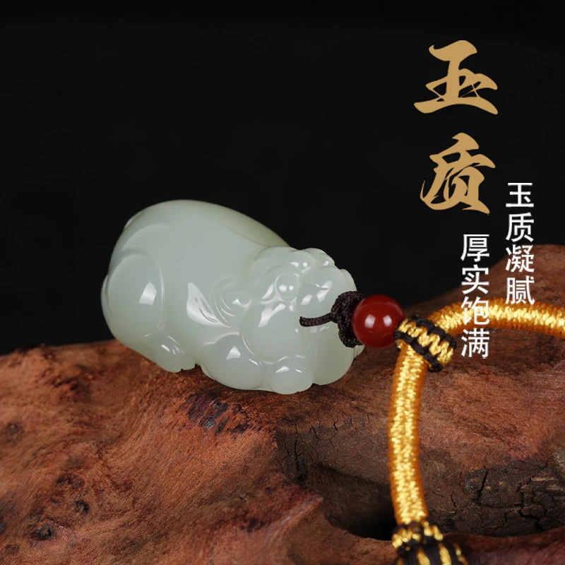 天然和田玉男女通用招财转运貔貅男女款多样性发货