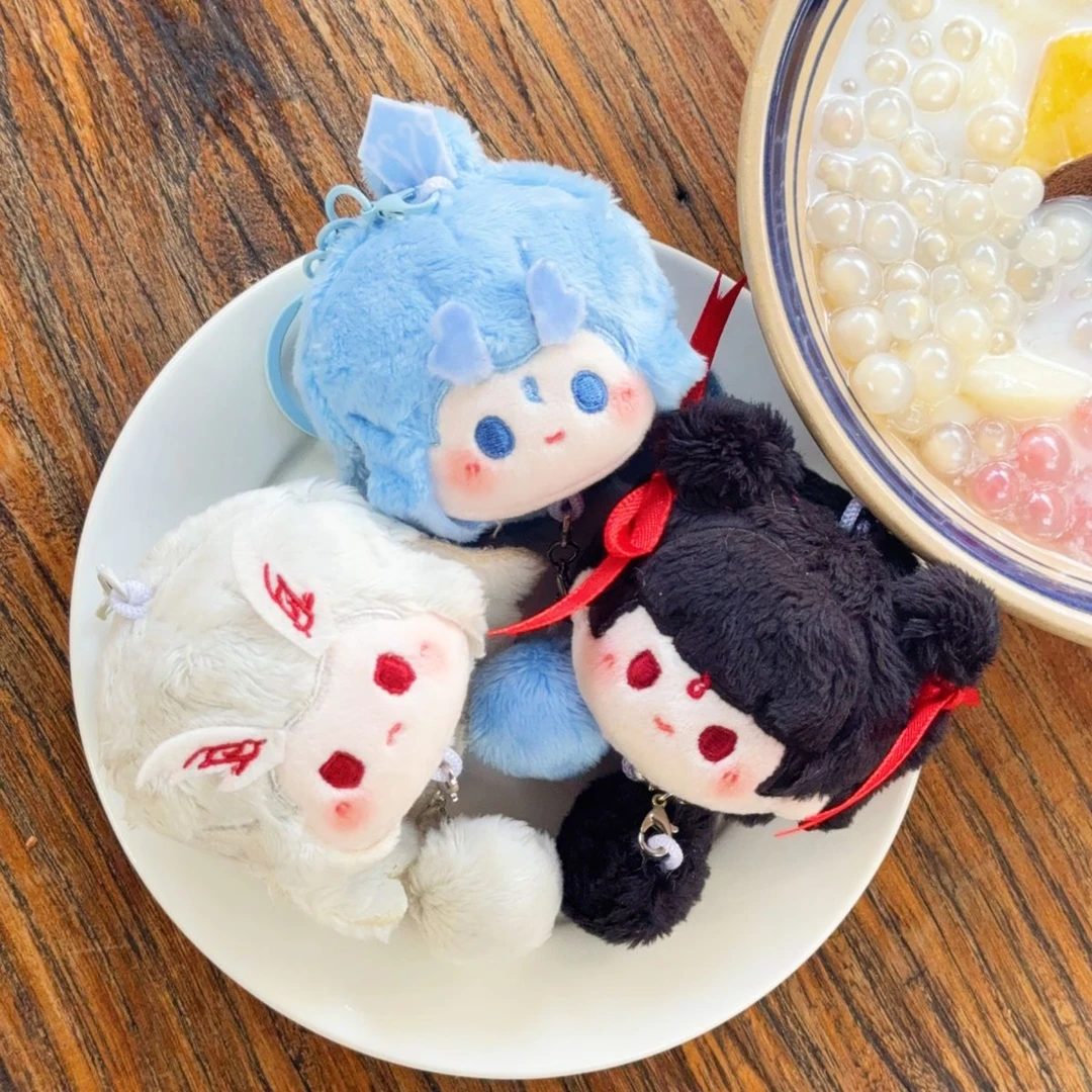 小红同款哪吒2魔童闹海5cm吱吱叫可爱情侣礼物团子毛绒钥匙扣挂件