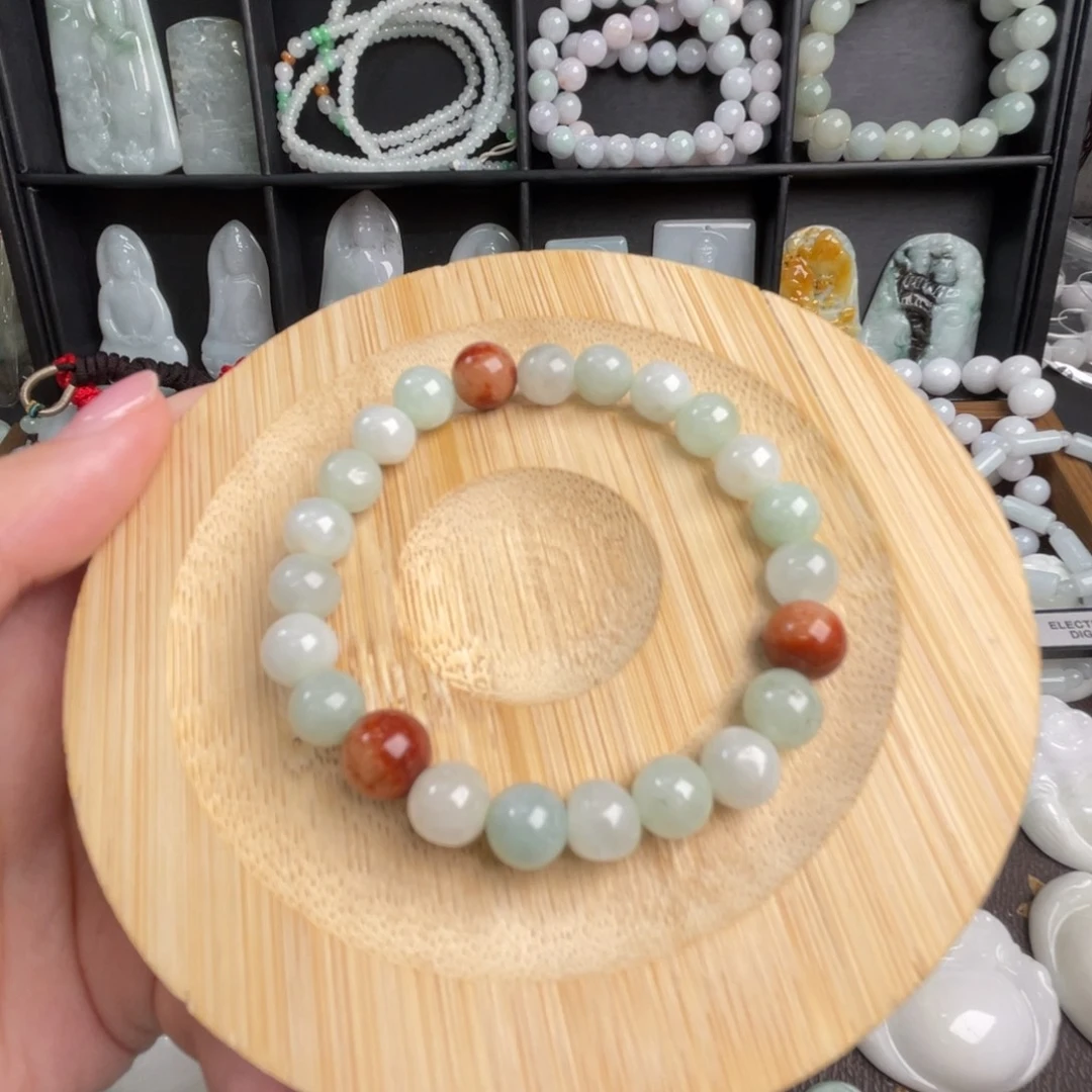 手链翡翠未镶嵌微瑕福利款