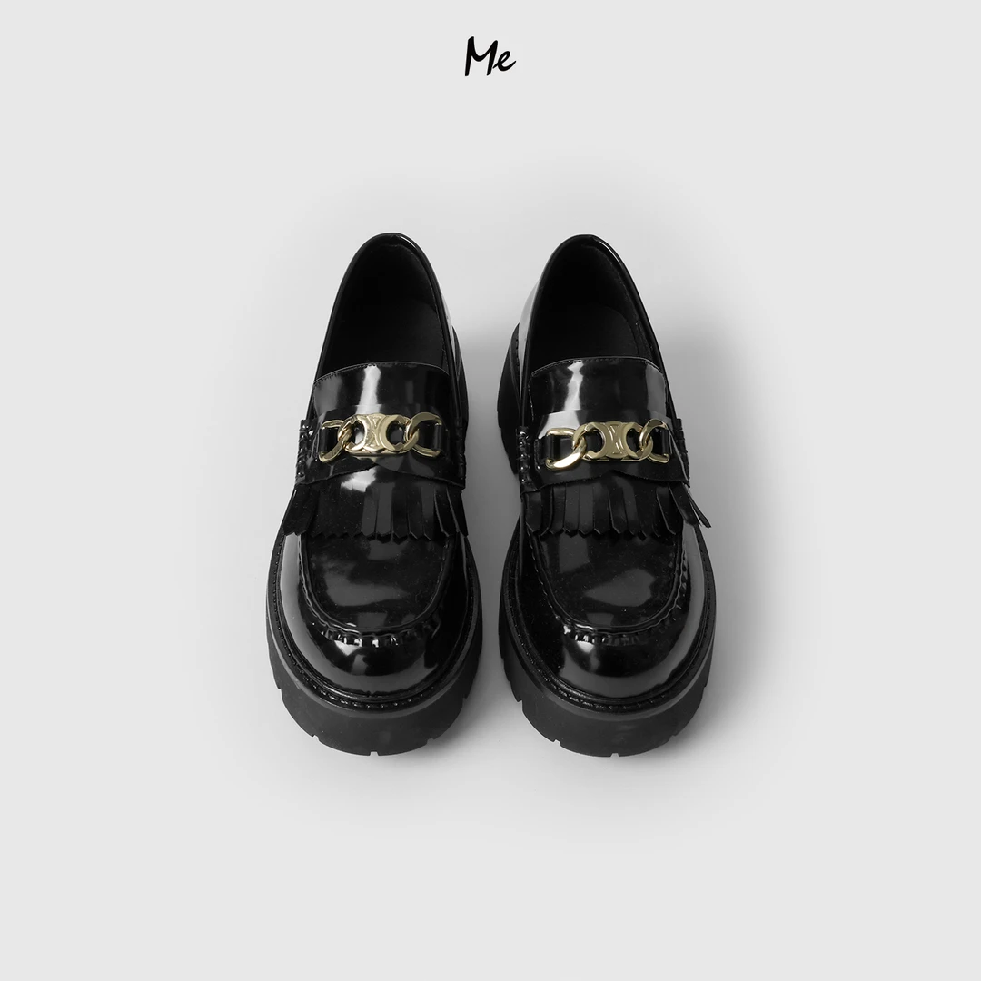 ME【乐福鞋】定制亮面牛皮增高防滑耐磨时尚百搭鞋子MESS0361