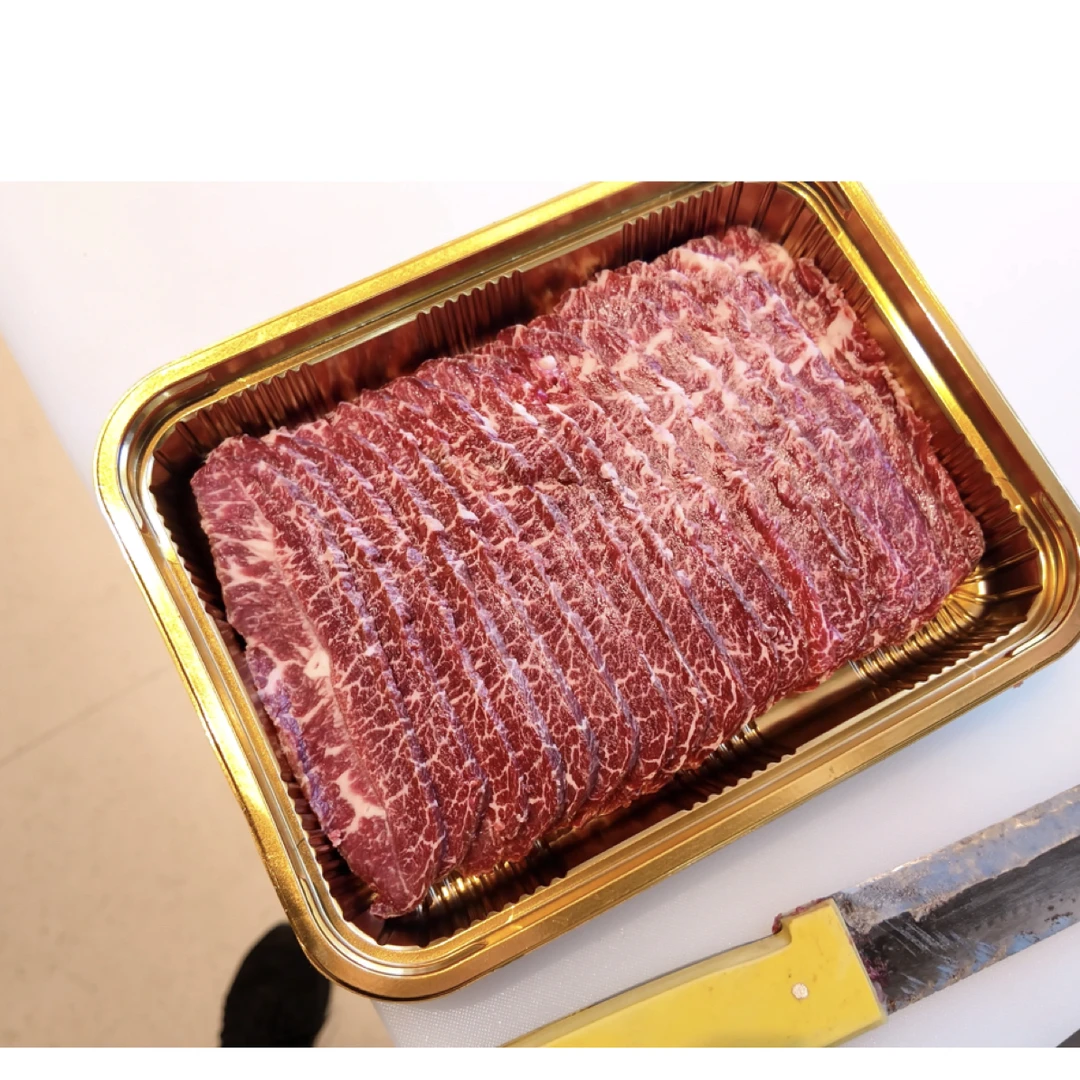 原切牛排内蒙古国产安格斯板腱牛肉片火锅烤肉食材
