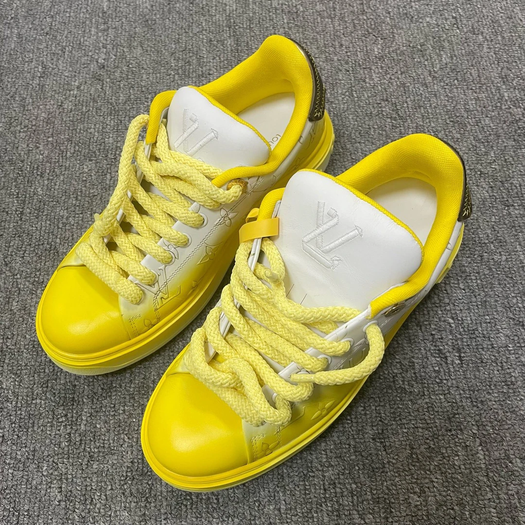 95新 LouisVuitton/路易威登 Time Out 圆头系带板鞋 37码/8355