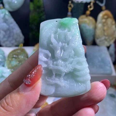 【闪购商品】颈饰未镶嵌翡翠龙牌