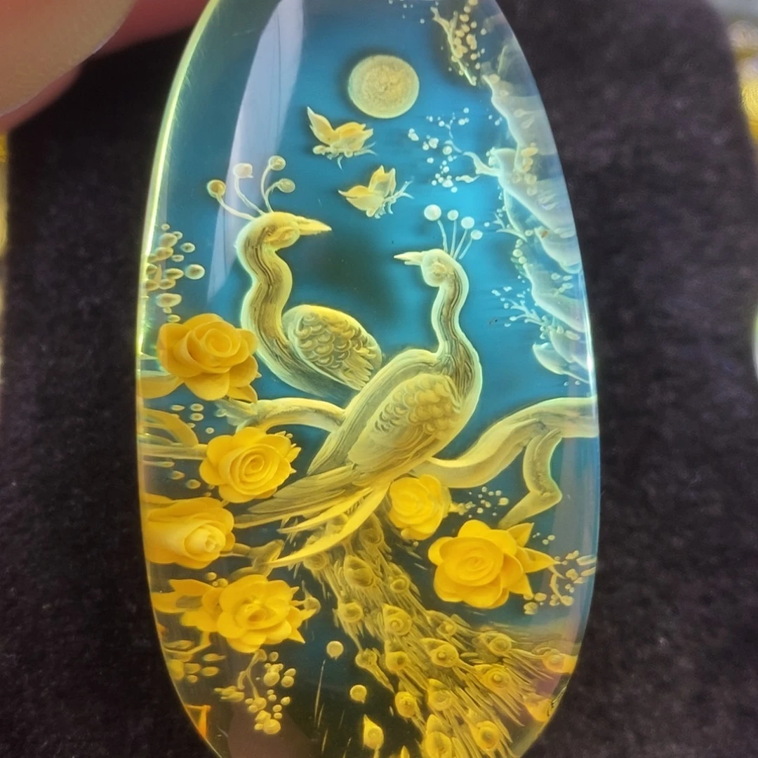 金珀未镶嵌吊坠(不含链)
