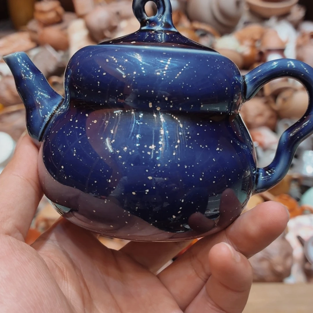 柴烧老岩泥手工茶壶器皿
