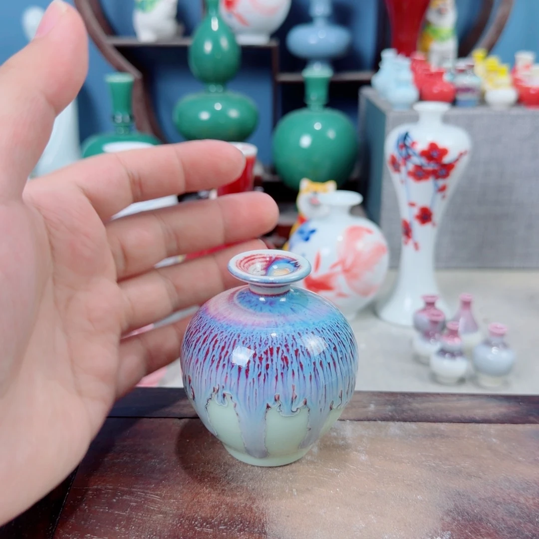 陶瓷手工小花器摆件