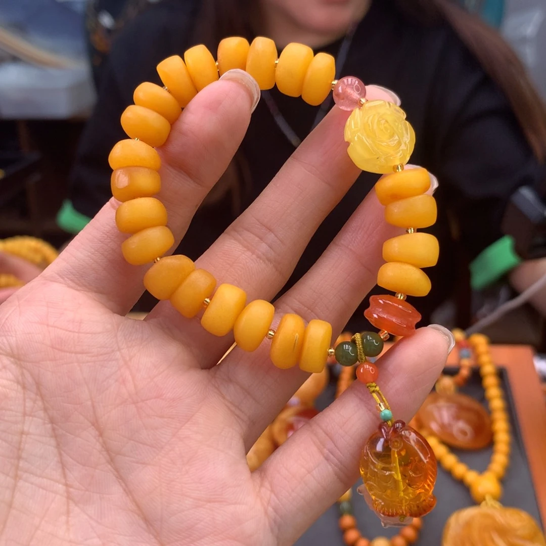 未镶嵌琥珀手串天然