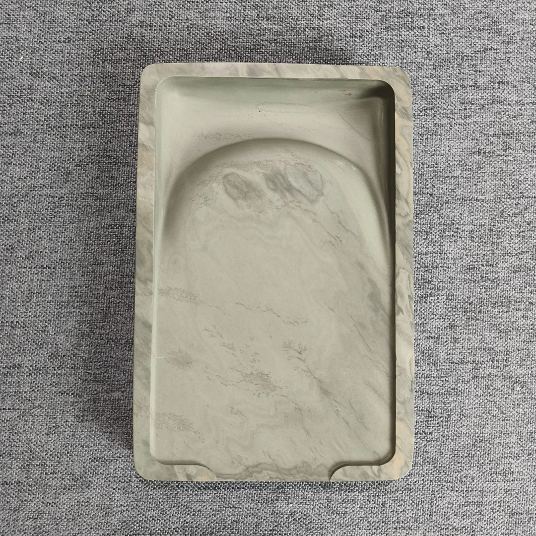 甘肃洮砚，禾驮门字砚，尺寸16.5*11*1.65厘米
