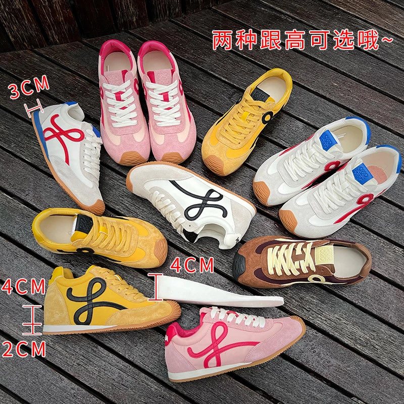 内增高真皮德训鞋秋季新款芭蕾鞋休闲百搭德训鞋舒适女鞋时尚复古